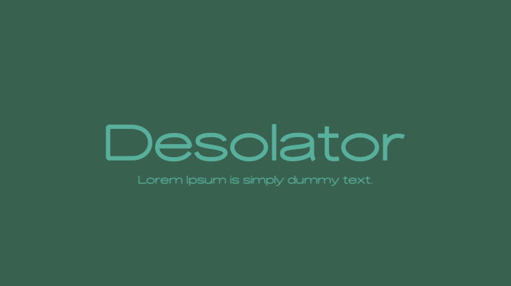 Desolator Font Family