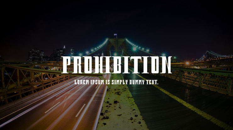 Prohibition Font