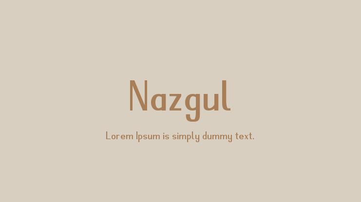 Nazgul Font
