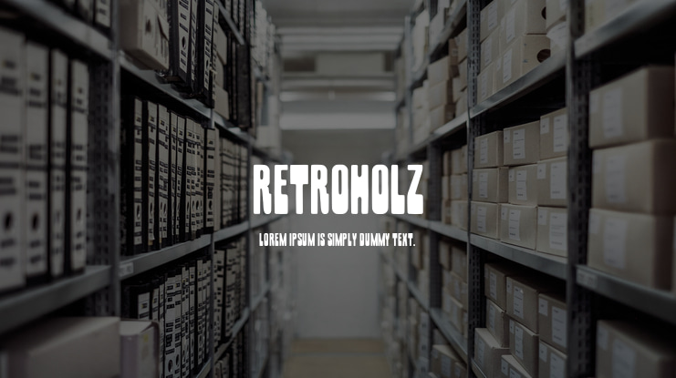 Retroholz Font