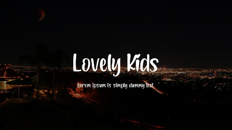 Lovely Kids Font