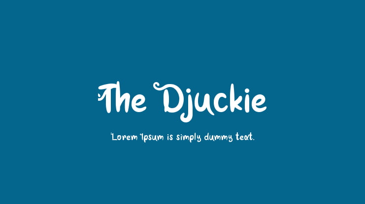 The Djuckie Font