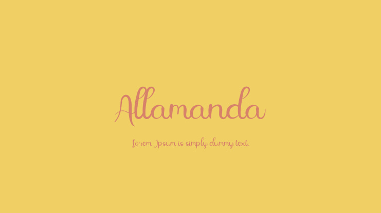 Allamanda Font