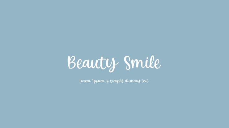 Beauty Smile Font
