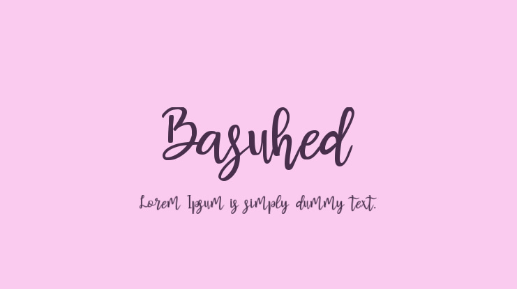 Basuhed Font