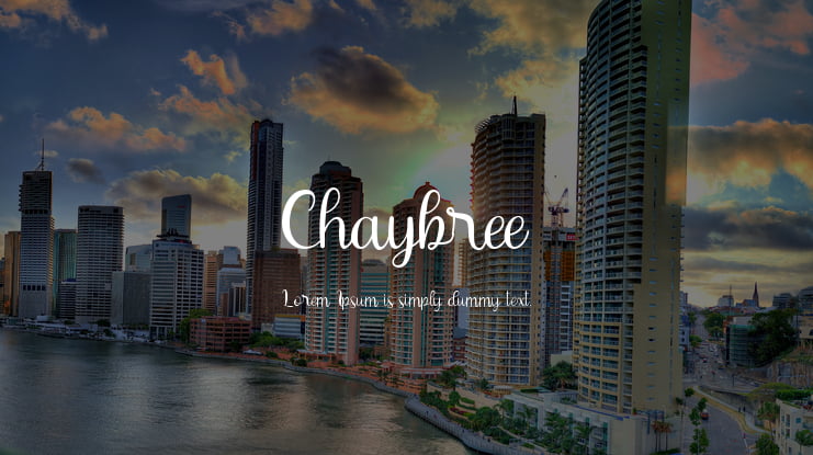 Download Free Chaybree Font Download Free For Desktop Webfont PSD Mockup Template