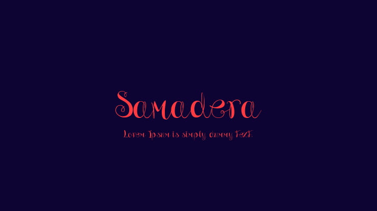 Samadera Font
