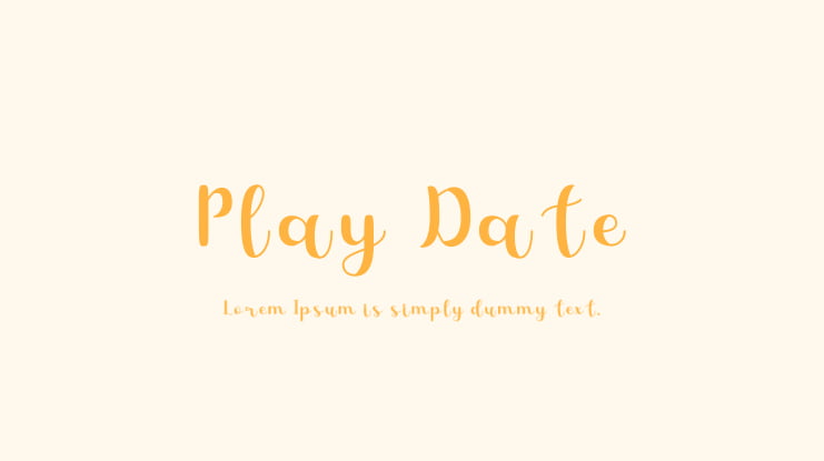 Play Date Font
