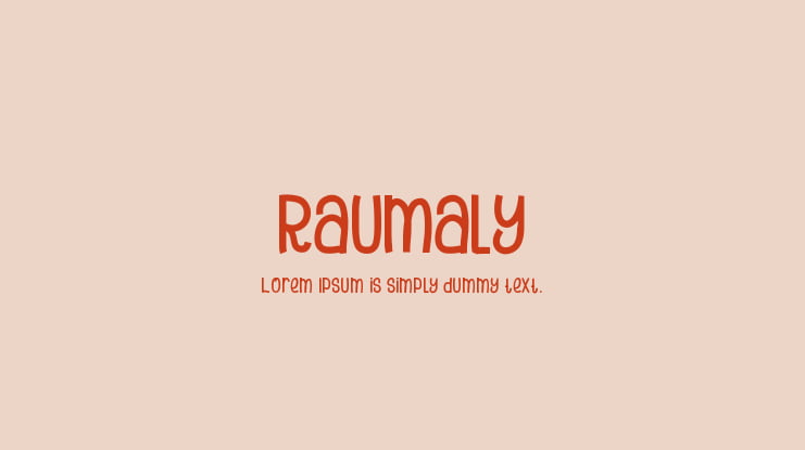 Raumaly Font