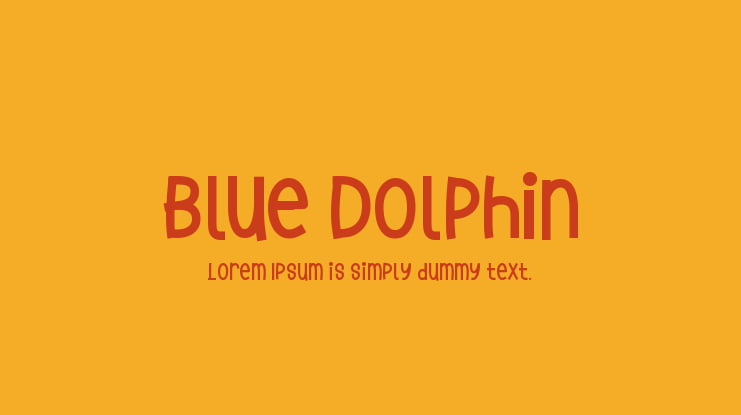 Blue Dolphin Font