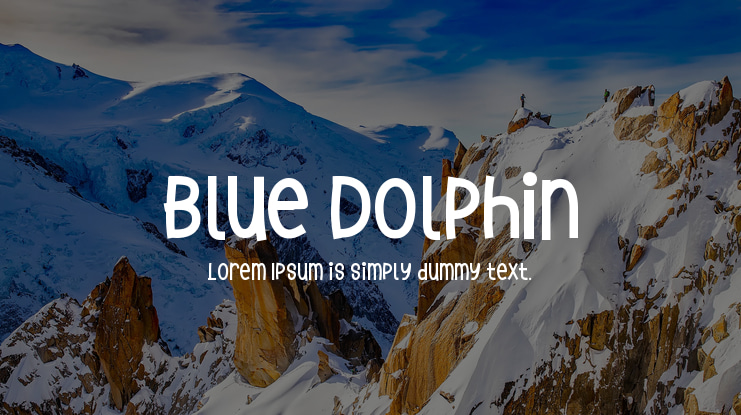 Blue Dolphin Font