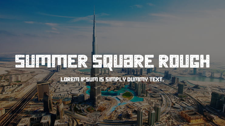 Summer Square Rough Font Family