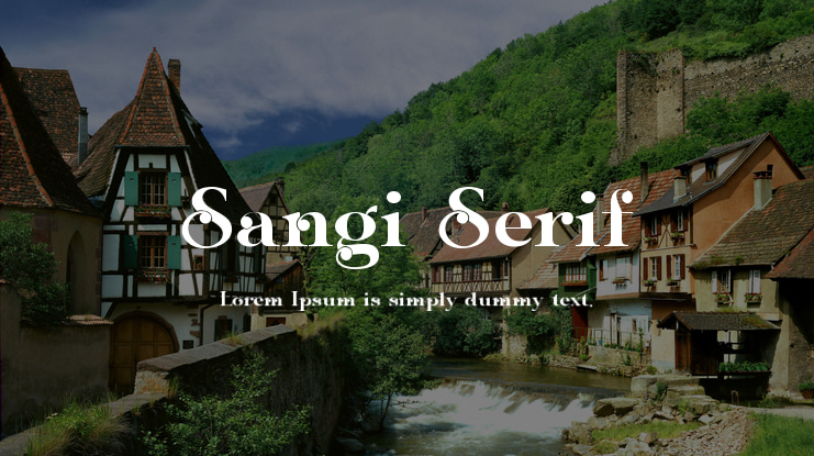 Sangi Serif Font
