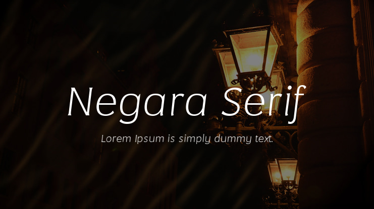 Negara Serif Font