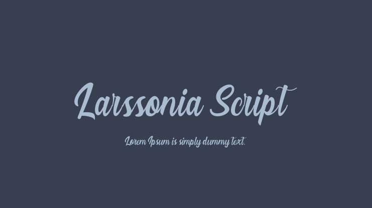 Larssonia Script Font
