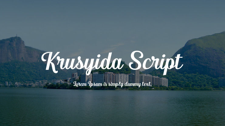 Krusyida Script Font