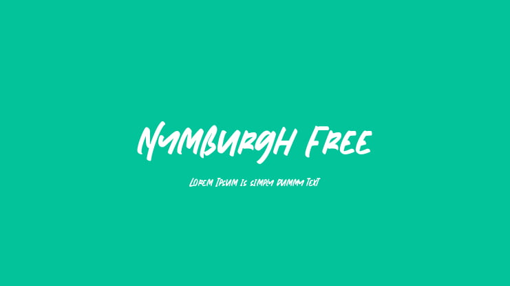 Nymburgh Free Font