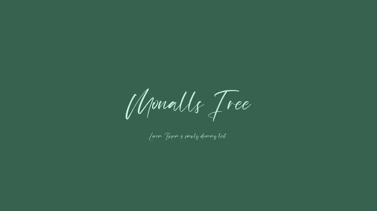 Monalls Free Font