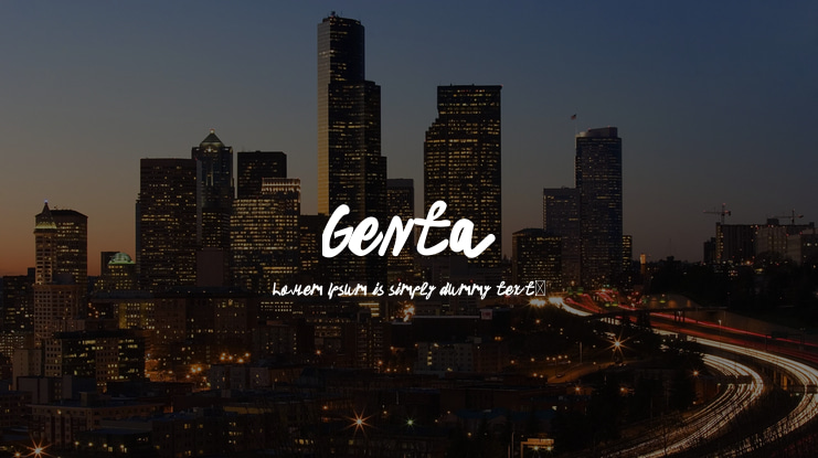 Genta Font