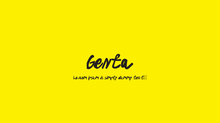 Genta Font