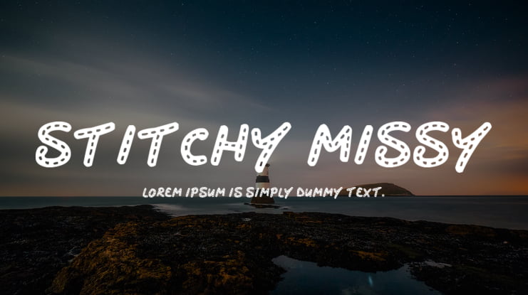 Stitchy Missy Font Family