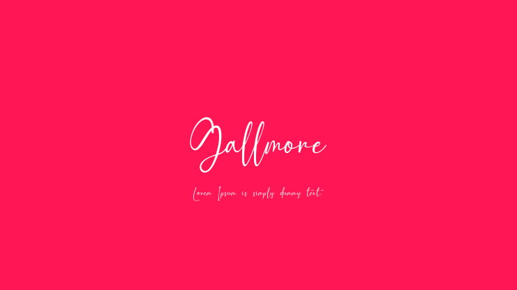Gallmore Font
