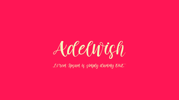 Adelwish Font