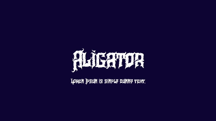 Aligator Font