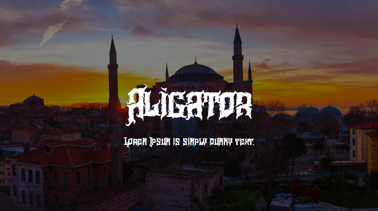 Aligator Font