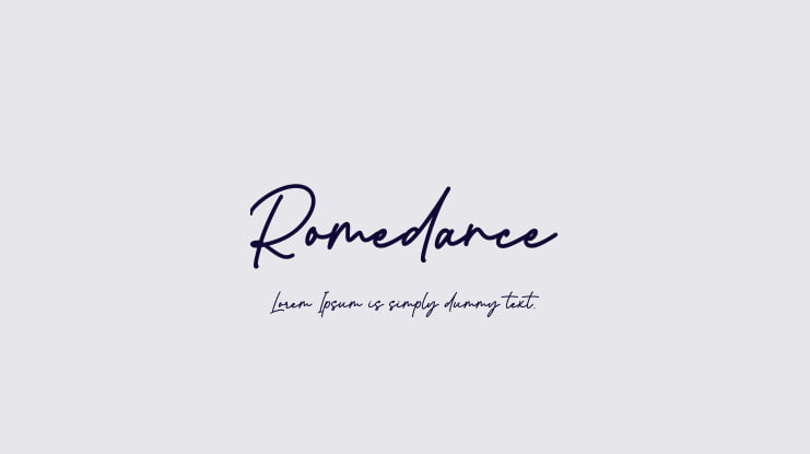 Romedance Font