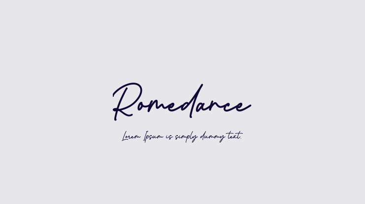 Romedance Font