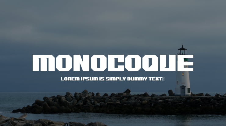 MONOCOQUE Font