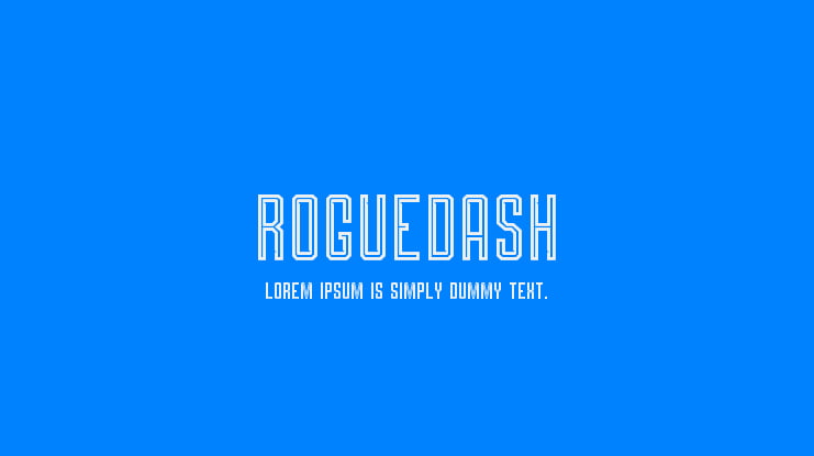 Roguedash Font Family