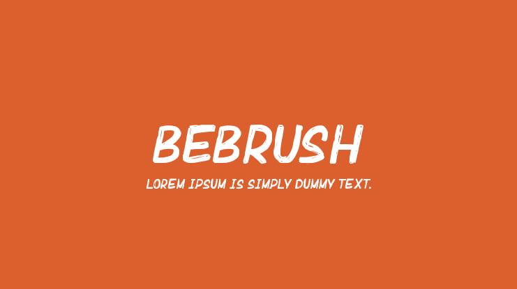 Bebrush Font