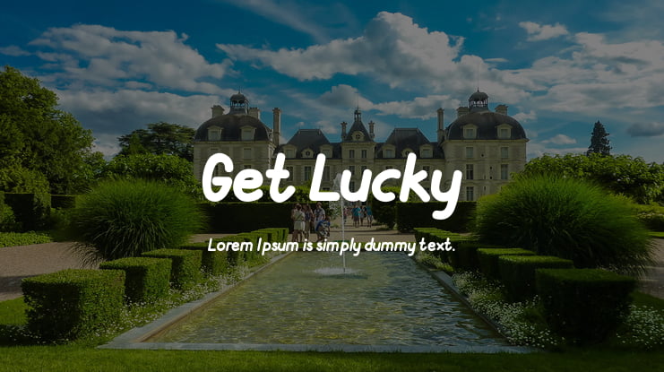 Get Lucky Font