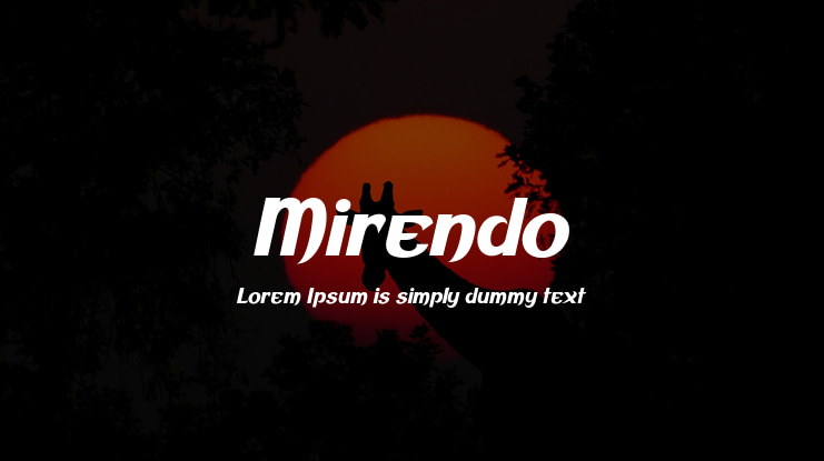 Mirendo Font