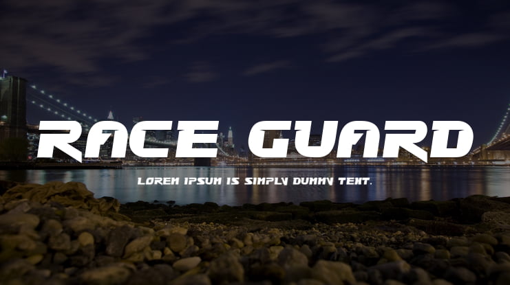 Race Guard Font
