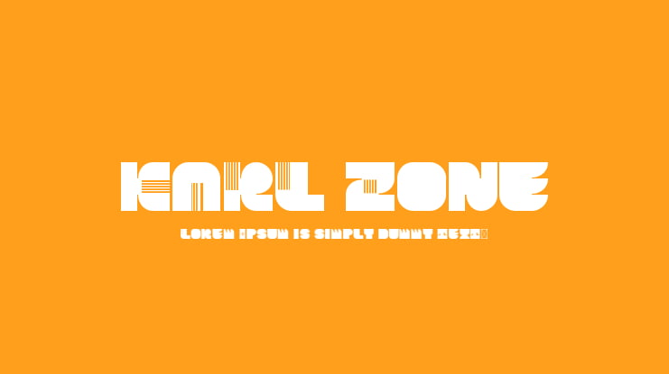 KARL Zone Font