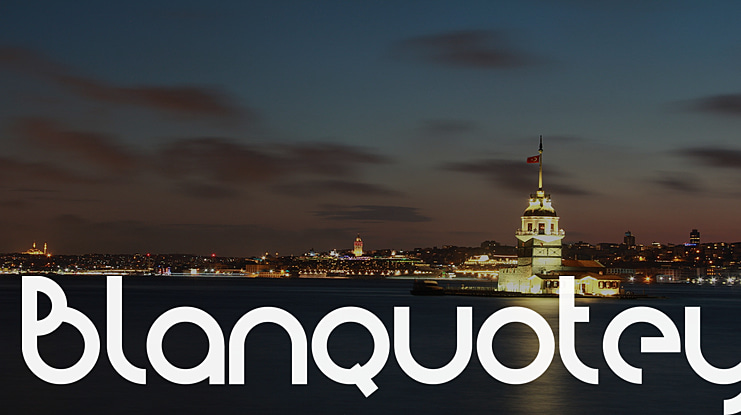 Blanquotey Font