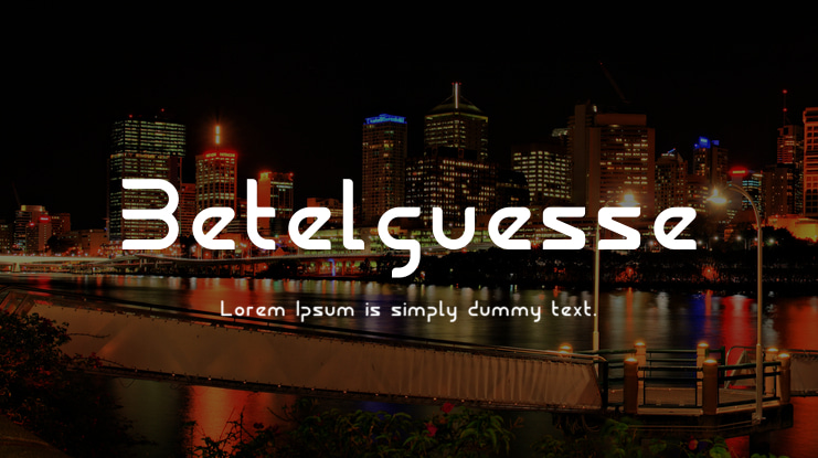 Betelguesse Font