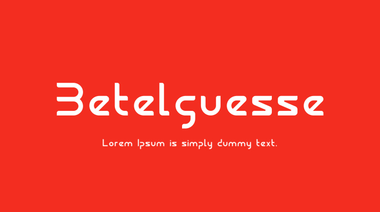 Betelguesse Font
