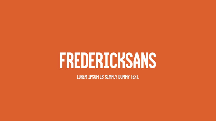 FrederickSans Font Family