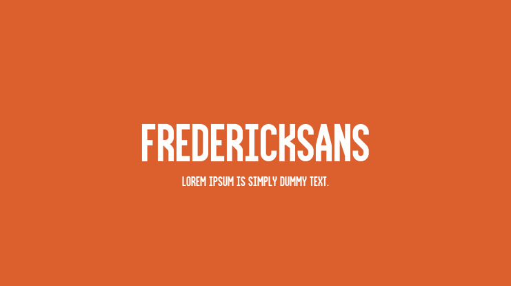 FrederickSans Font Family