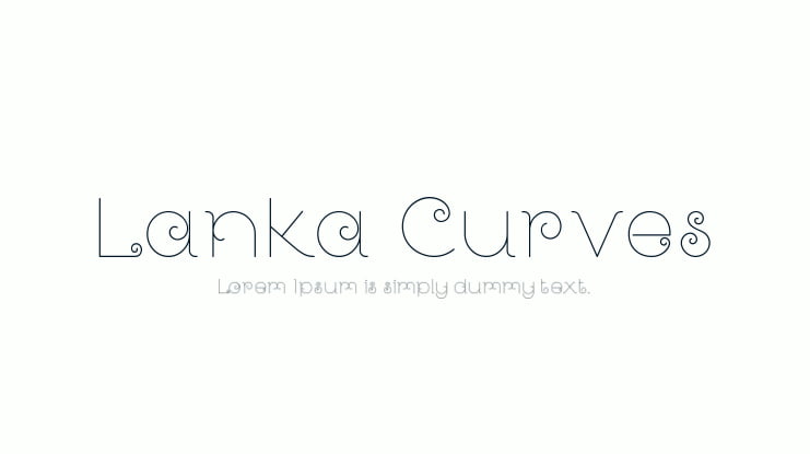 Lanka Curves Font