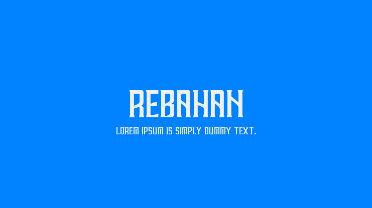 REBAHAN Font