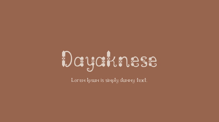 Dayaknese Font