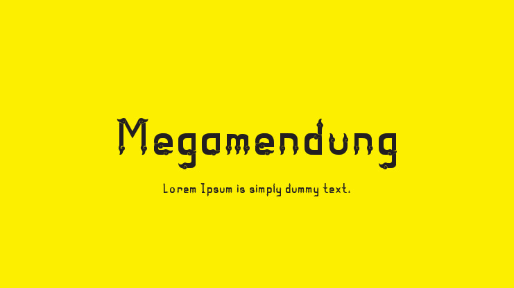 Megamendung Font