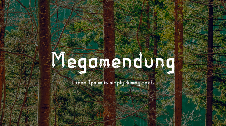Megamendung Font