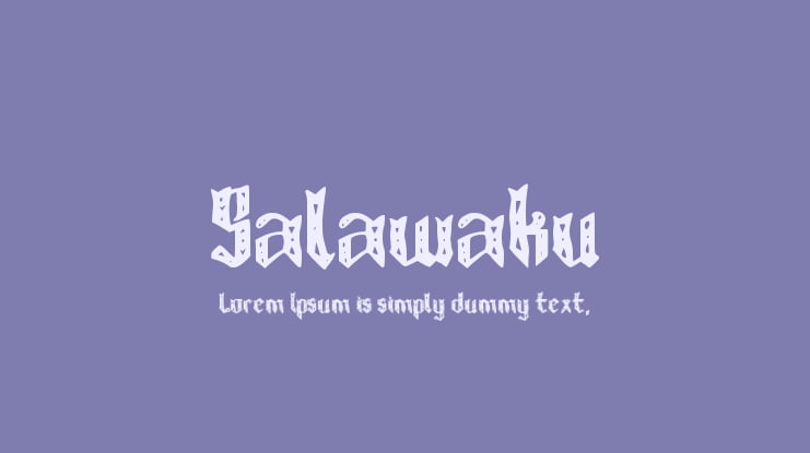 Salawaku Font