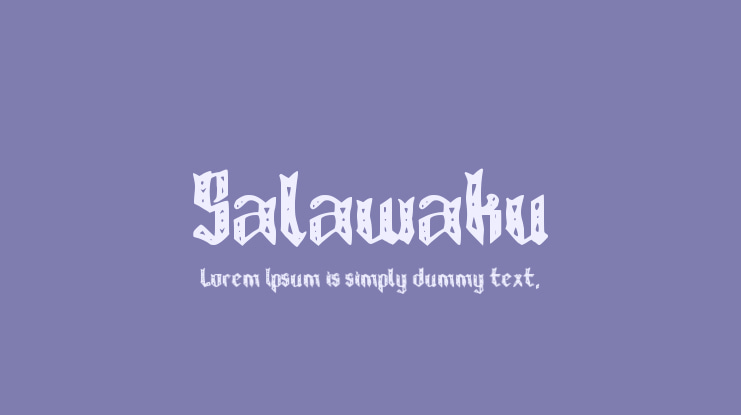 Salawaku Font